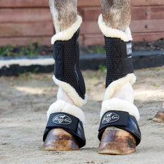 Professional's Choice Spartan II bota protectora negro XX-L ajuste seguro sobre talón.