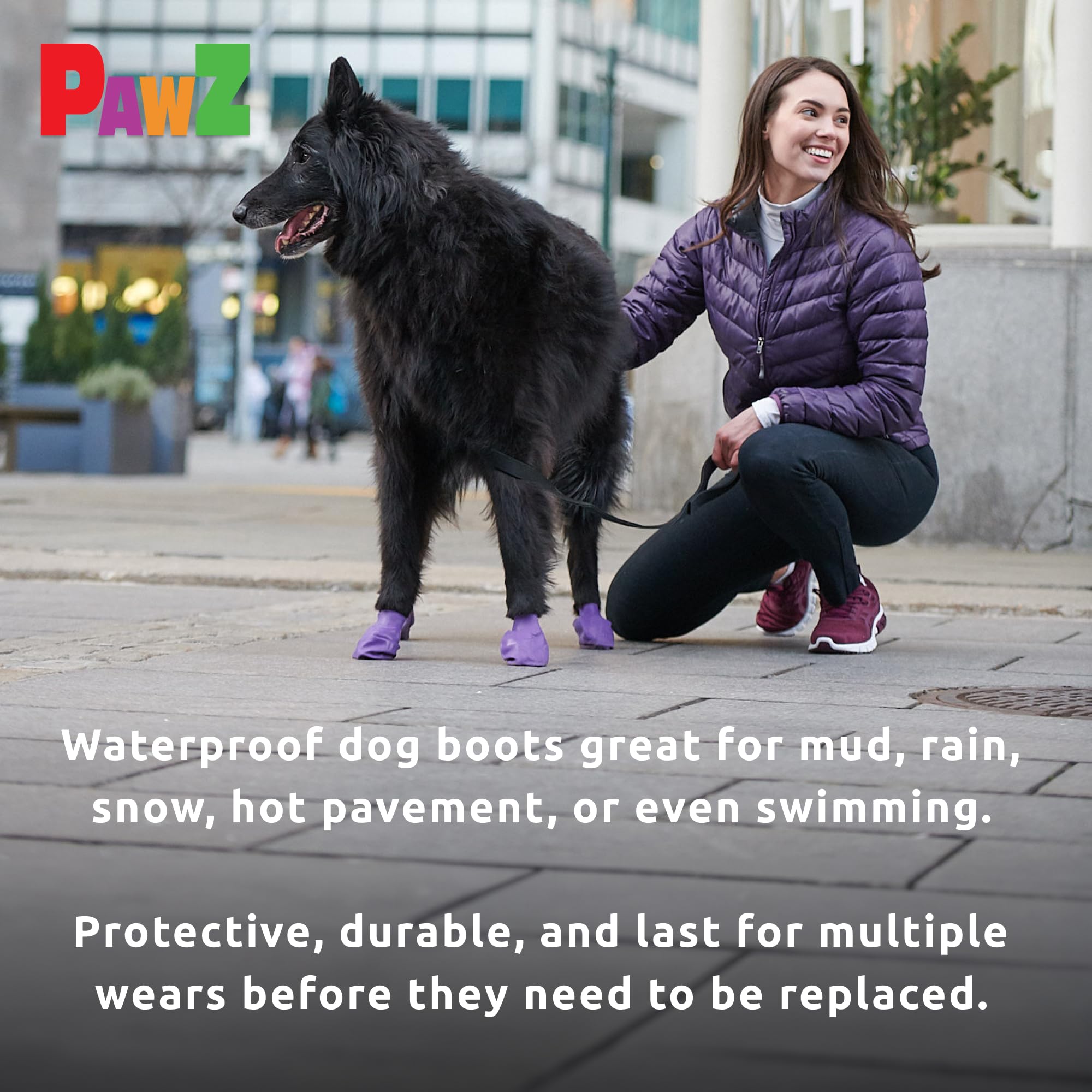 Protex PawZ: botas exteriores que protegen contra calor de vereda y barro.
