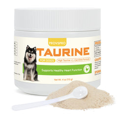 Provspro Taurina para perros en envase: soporte para la salud cardíaca diaria.