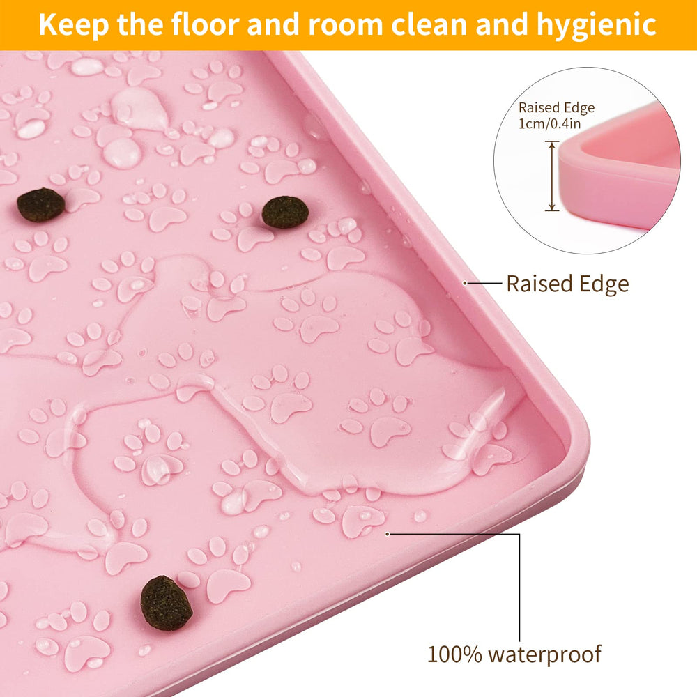 Ptlom Placemat Compatibilidad con Tazones: sirve con tazones, bebederos y estaciones