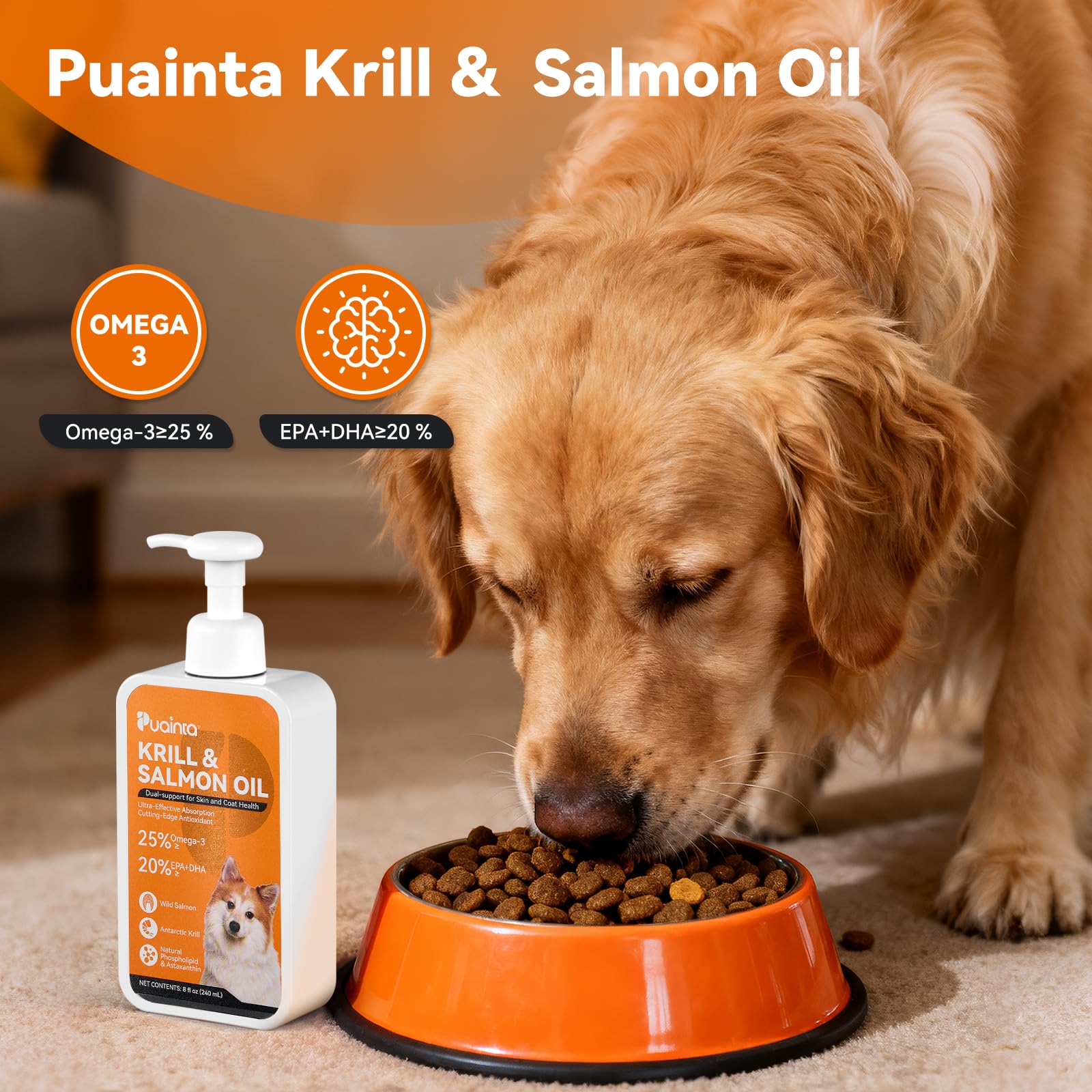 PUAINTA Sabor Natural: mascota aceptando sabor delicioso