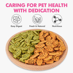 Biscitos crujientes para entrenamiento felino de Puddonio, ideales como recompensa.