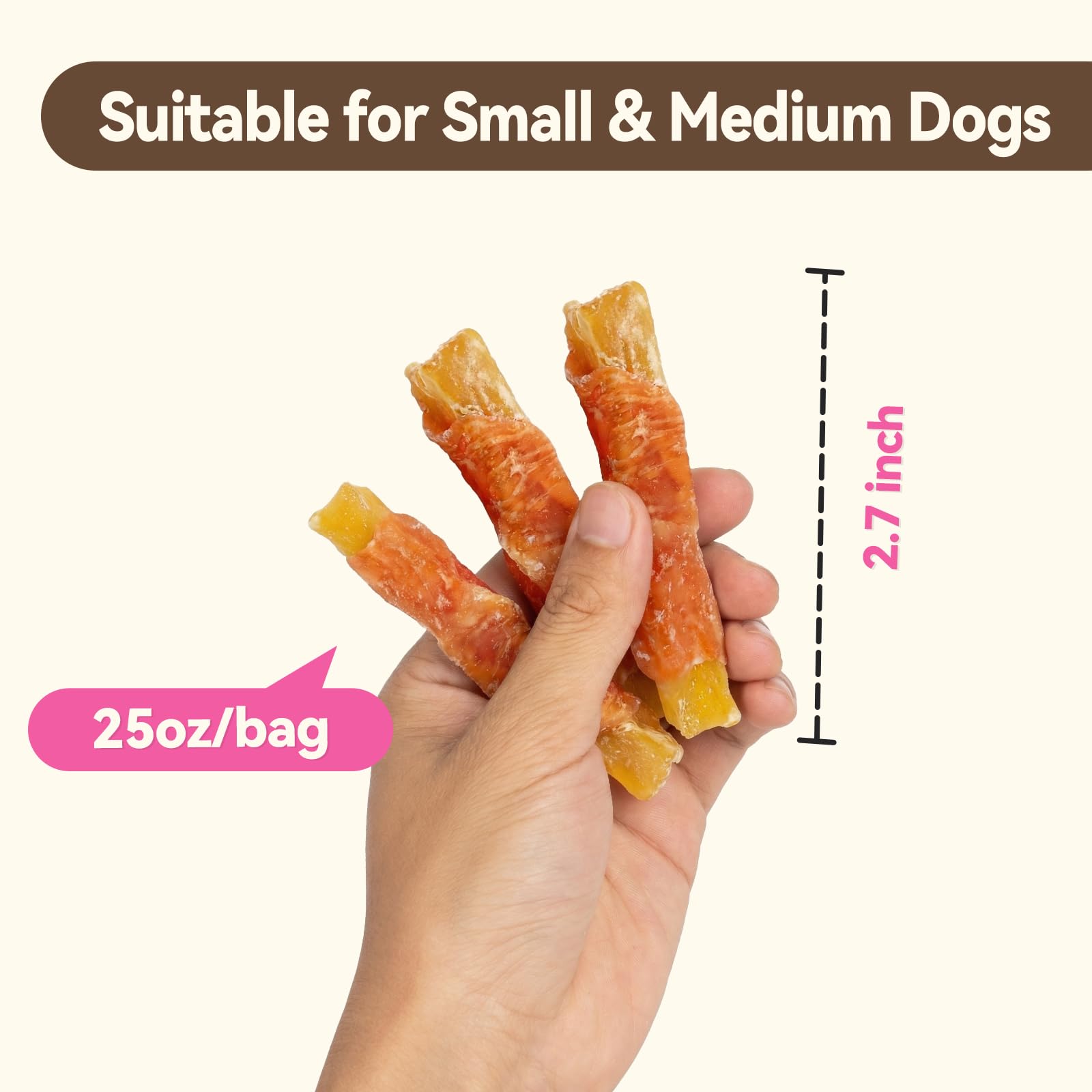 Puddonio Textura suave para perros pequeños, fácil de masticar