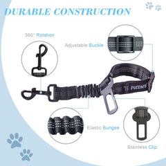 Cinturón de perro PUEENOD con detalles reflectivos para mayor visibilidad nocturna.