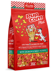 Pup Corn Plus con salmón y batata dulce, premio crujiente para masticar