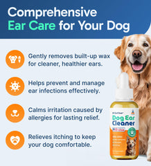 Pup Labs Ear Clear empaque visible, ideal para cuidado diario.