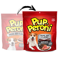 Pup-Peroni Prime Rib, boeuf réel comme ingrédient principal