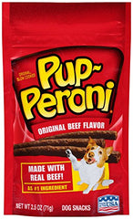 Pup-Peroni bocaditos-ternera-para-perros; aroma irresistible para premiar