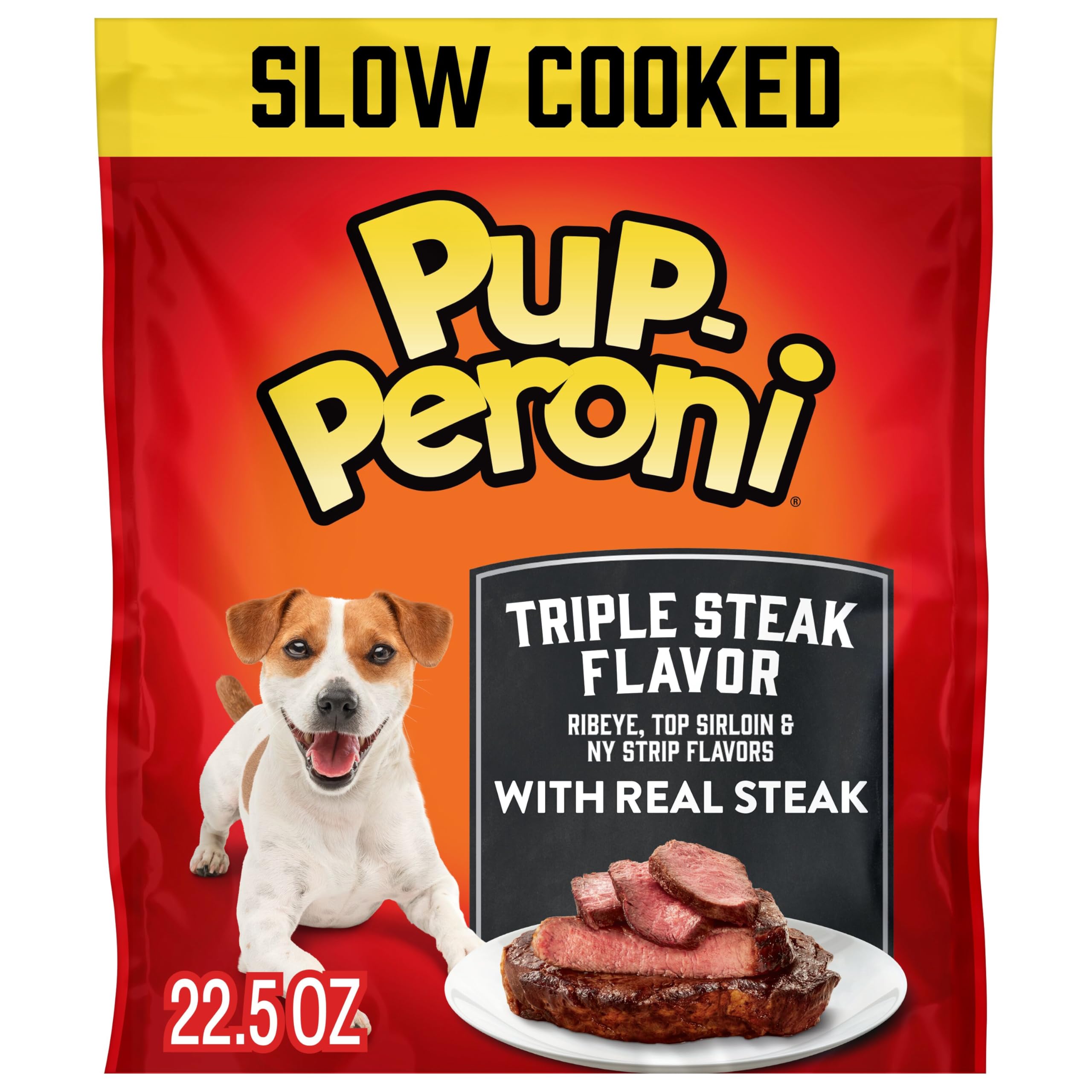 Pup-Peroni Triple Steak, ingrédients réels et saveur riche pour chien enthousiaste