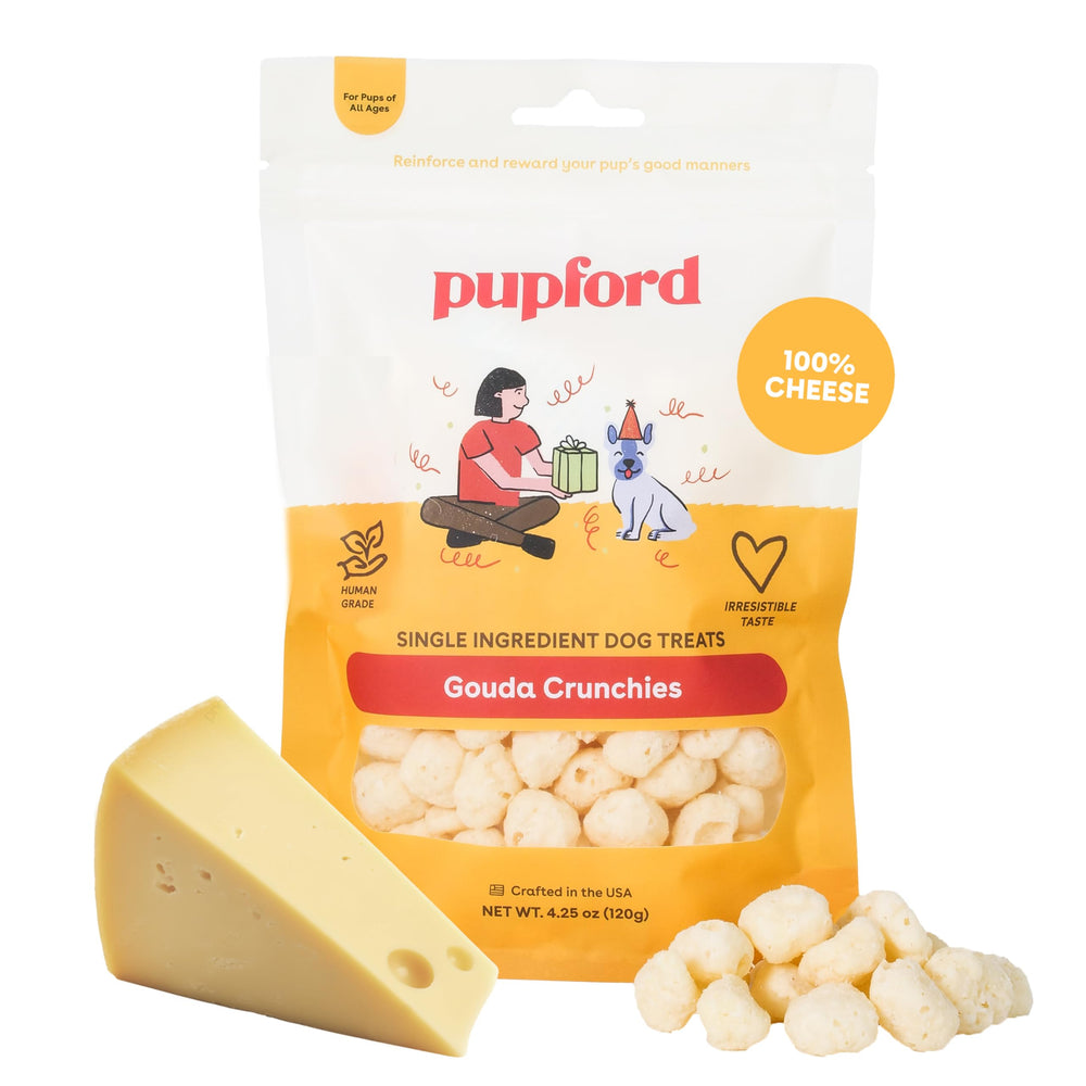 Pupford Cheese Crunchies empaque Gouda, premiar con sabor natural