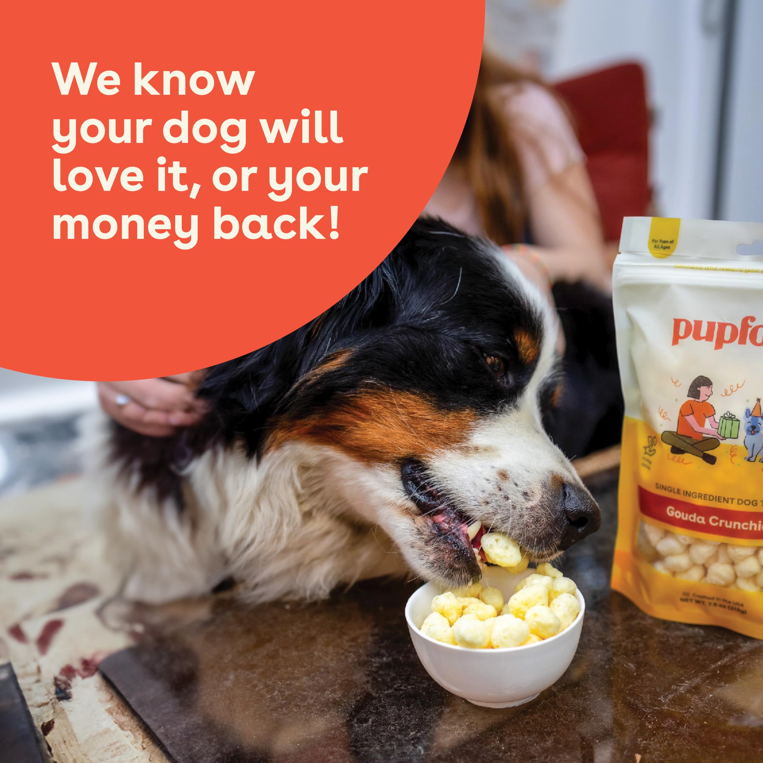 Pupford Cheese Crunchies trozos-sabrosos queso Gouda entrenamiento