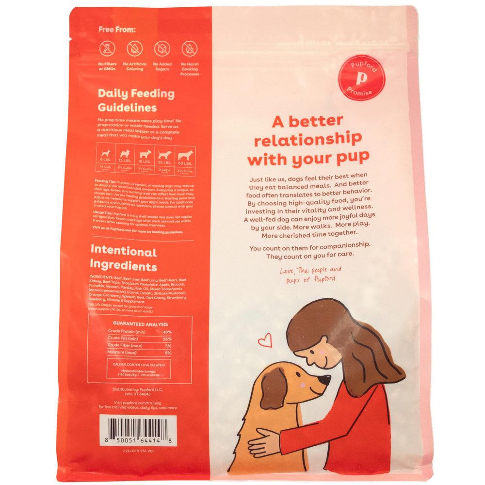 Pupford: pensado para todas las etapas de vida y razas, salvo grandes cachorros.