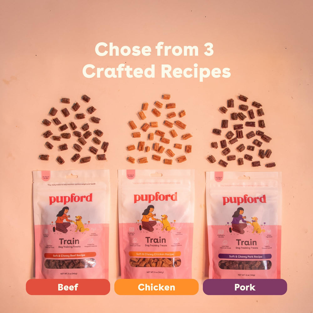 Pupford sin artificios ni rellenos, base de carne de res de calidad.