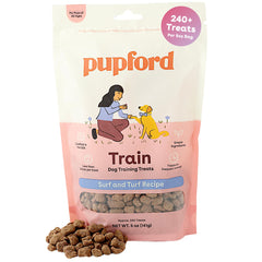 Pupford Surf y Tierra 5 oz: paquete visible para entrenamiento rápido.