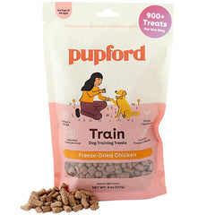 Premios Pupford para entrenamiento con pollo y sabor intenso.