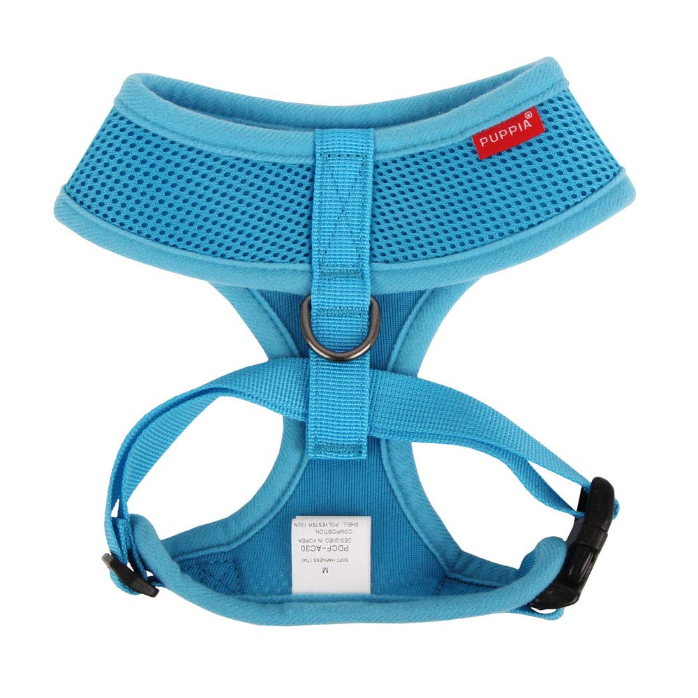 Arnés Puppia de tres capas malla transpirable para mayor ventilación.