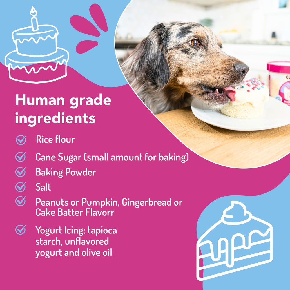 Puppy Cake Cuppy Cake con glaseado y confeti Pupfetti para fiesta