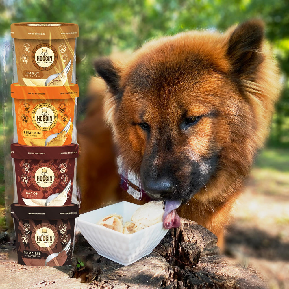 Puppy Cake Hoggin Dogs sabor tocino, golosina sabrosa para perros.