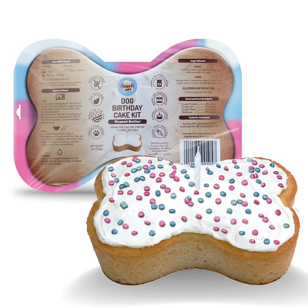 Puppy Cake kit-mezcla-torta: preparación fácil para celebrar el cumpleaños de tu perro