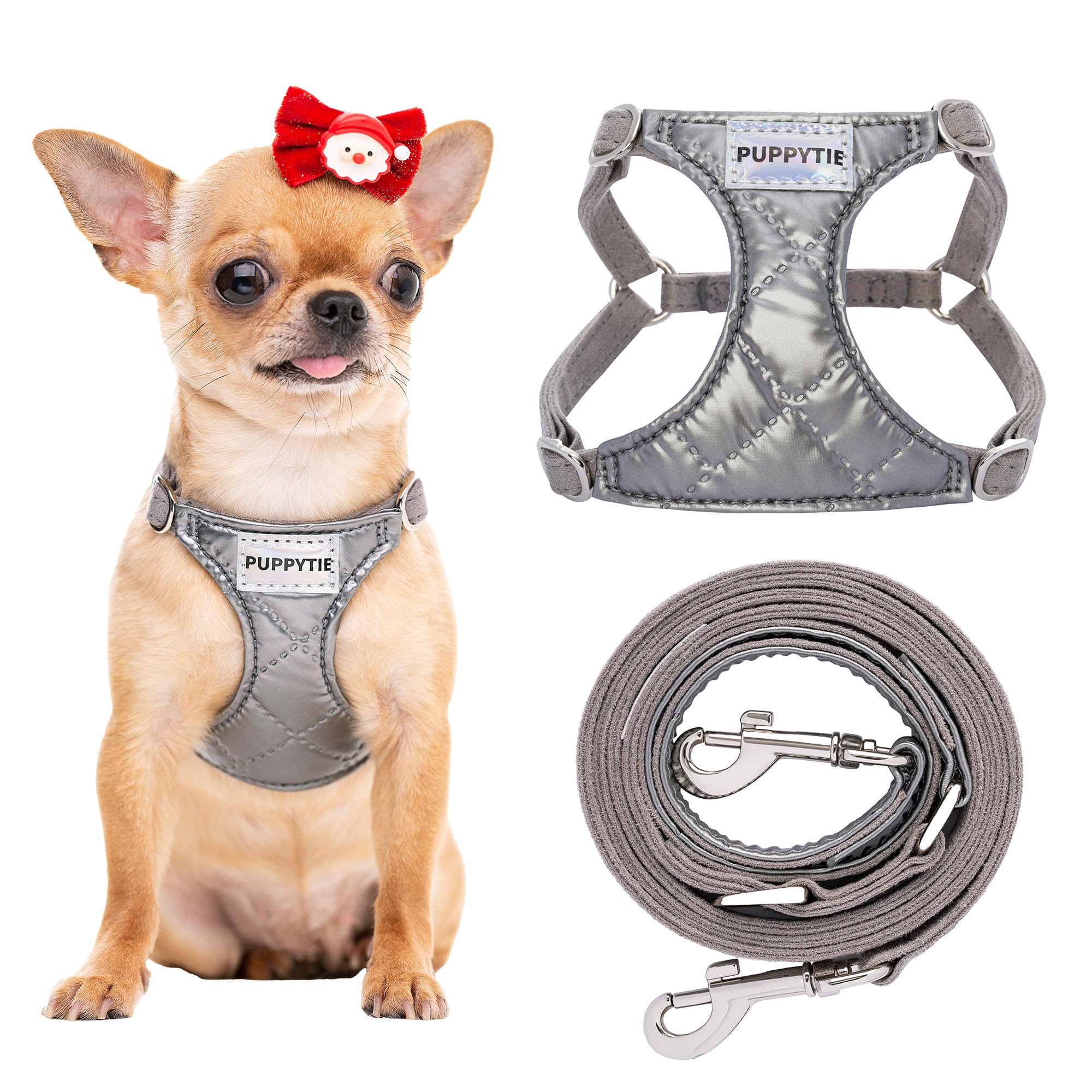 Puppytie arnés sin tirones en primer plano, ligero y cómodo para paseos diarios.