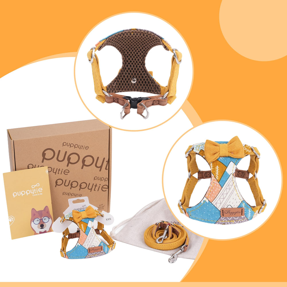 Arnés Puppytie suave y transpirable con tejido cómodo.