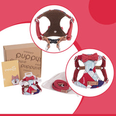 Puppytie arnés tejido suave y transpirable para piel sensible.