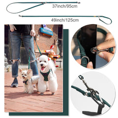 Correa multifuncional Puppytie con dos longitudes para paseos