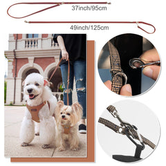 Correa multifuncional Puppytie de 49 pulgadas para dos perros.