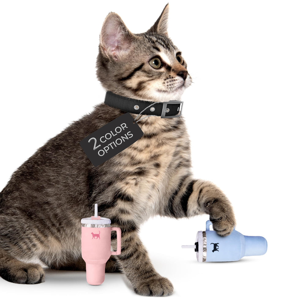 PUPROAR Kitty Cup azul chambray, detalle estético para casa.