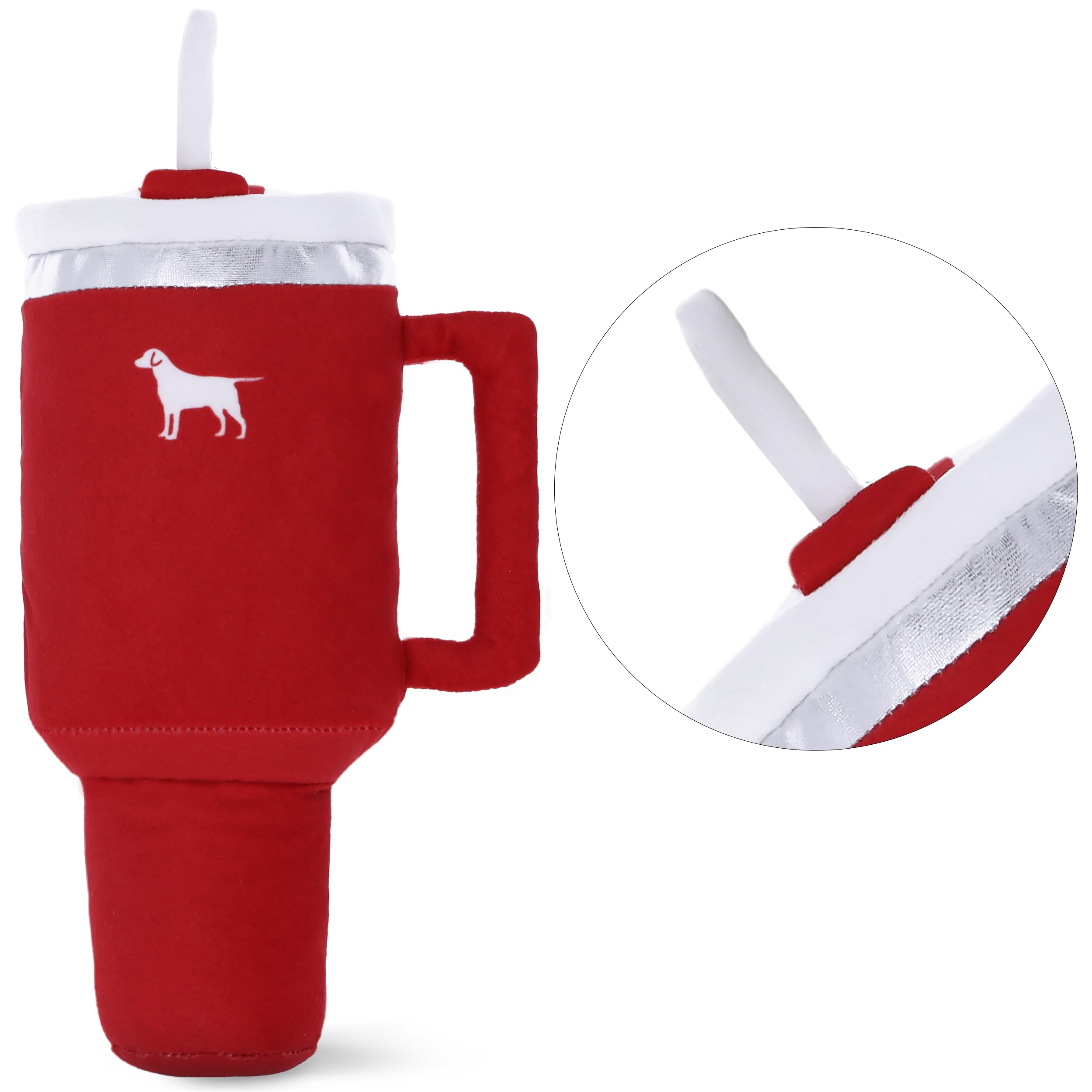 PUPROAR Pup Cup Tumbler rojo, talla cómoda para cachorros y perros grandes