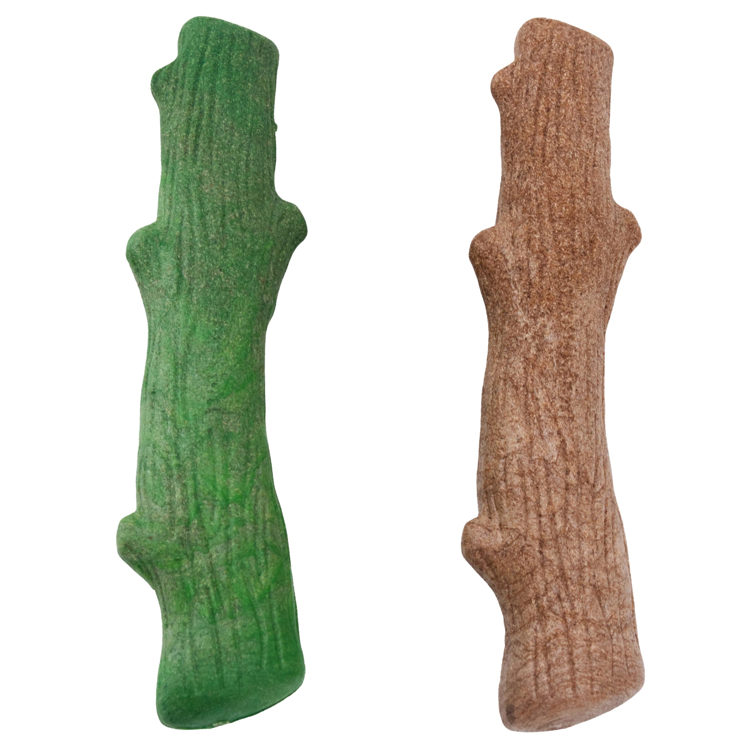Pupstages Dogwood con madera real para masticación de mordedores moderados.