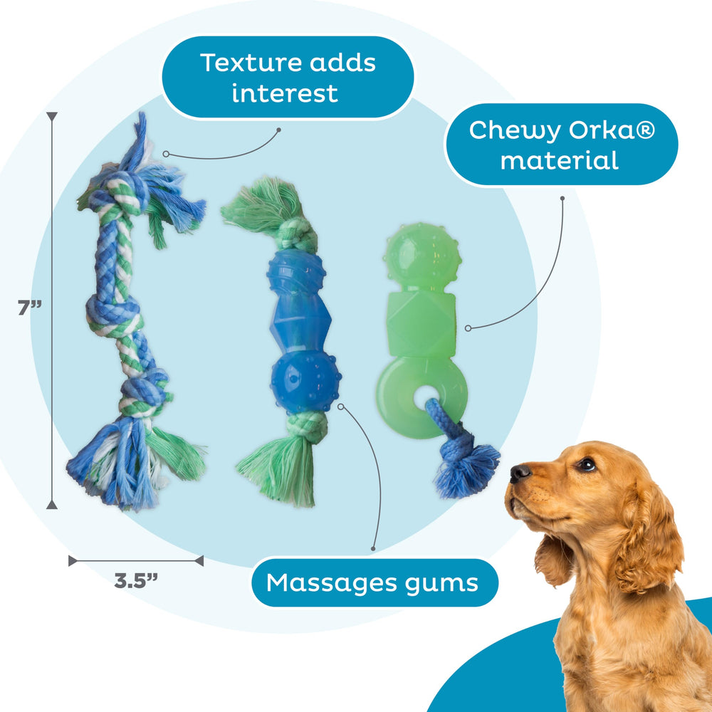Pupstages Mini Dentachew masaje gingival para encías sensibles.