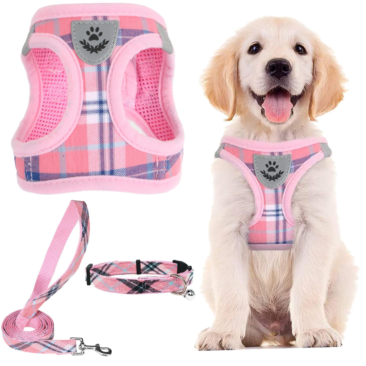 Arnés ajustable PUPTECK para perros, cómodo y fácil de colocar