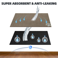 PUPTECK: superficie fácil de limpiar y secar tras derrames.