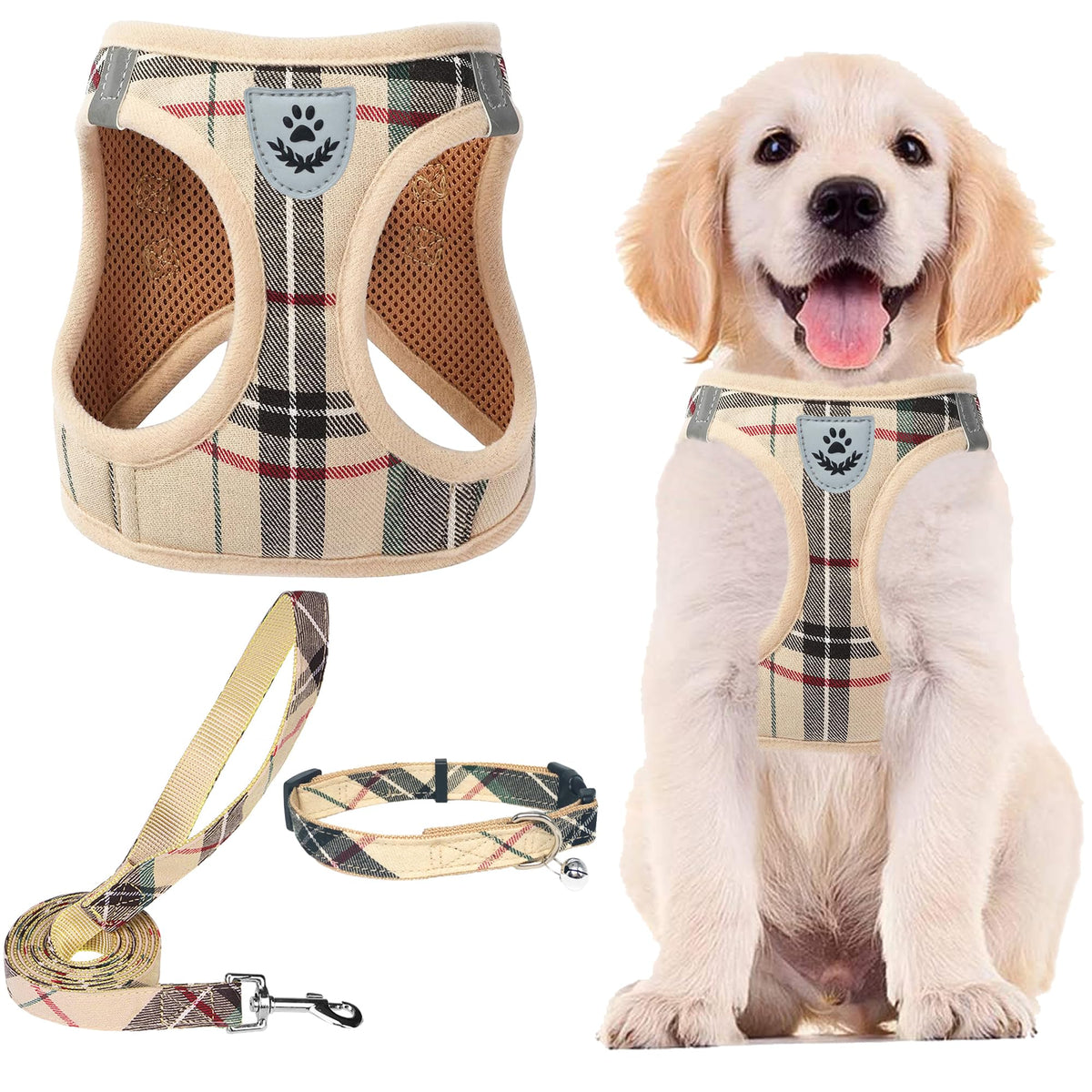 PUPTECK arnés ajustable con malla ventilada para paseos diarios