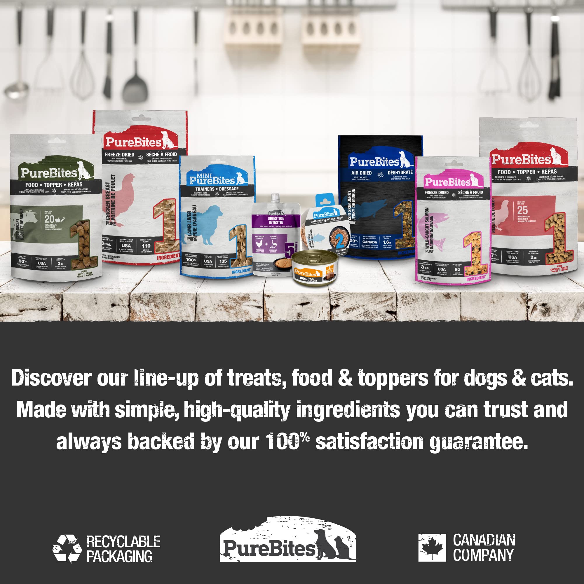 PureBites bolsa reciclable, elección responsable para dueños conscientes.