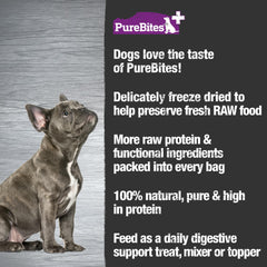 PureBites apto para dietas restrictivas, con ingredientes simples.