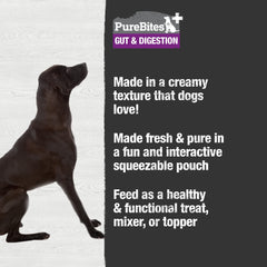 PureBites Plus Squeezables porciones para perro, práctica para servir.