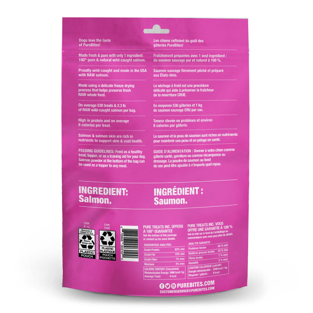 PureBites salmón: ingrediente único para dietas restrictivas de perros