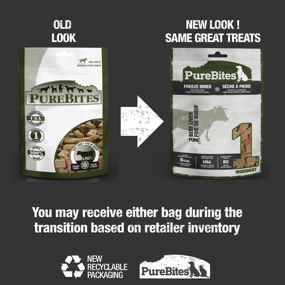 PureBites ternera liofilizada, uso como topper sano para comida diaria.