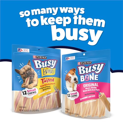 Purina Busy Mini ingrediente real, sabor auténtico para perros pequeños.