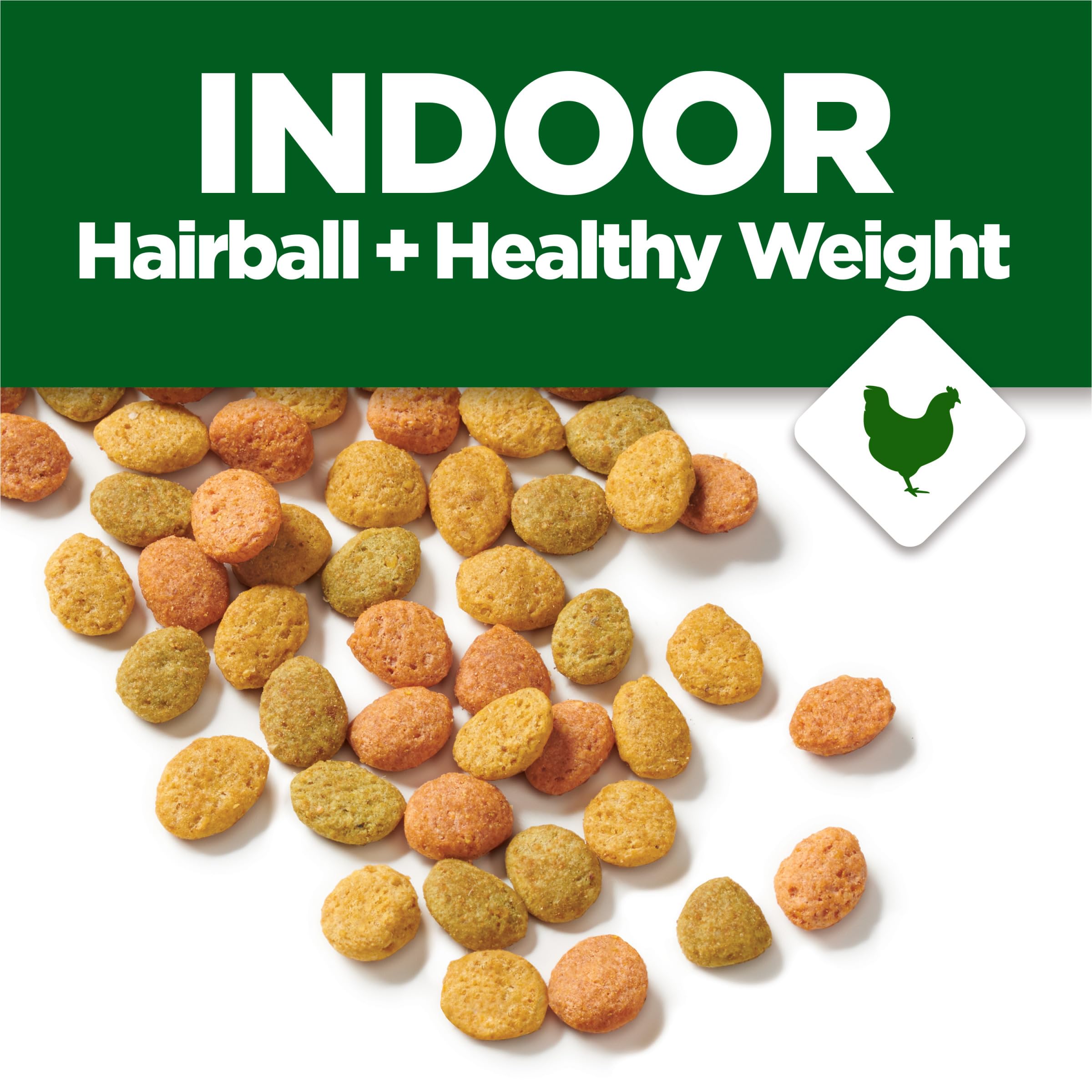 Purina Cat Chow para interiores alta fibra para bolas de pelo.