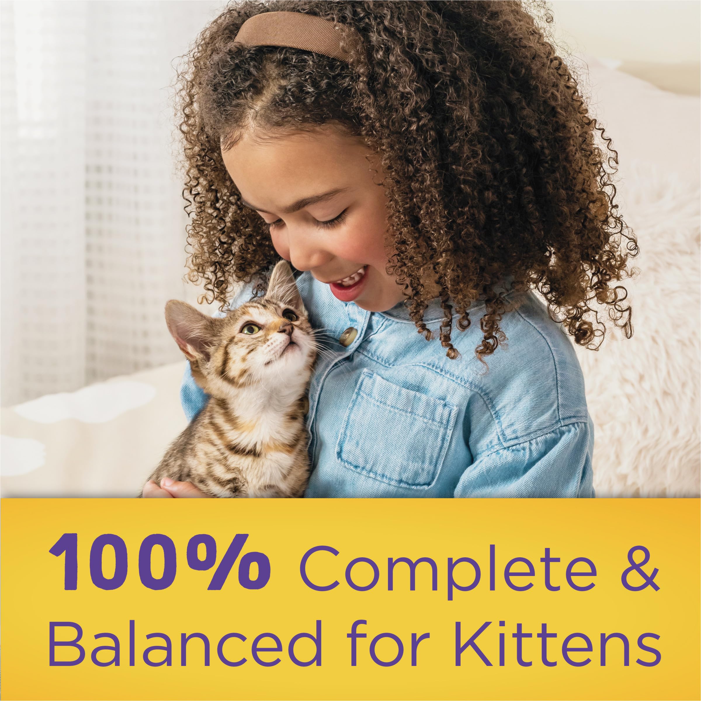 Purina Kitten Chow sabor real de pollo para gatitos.