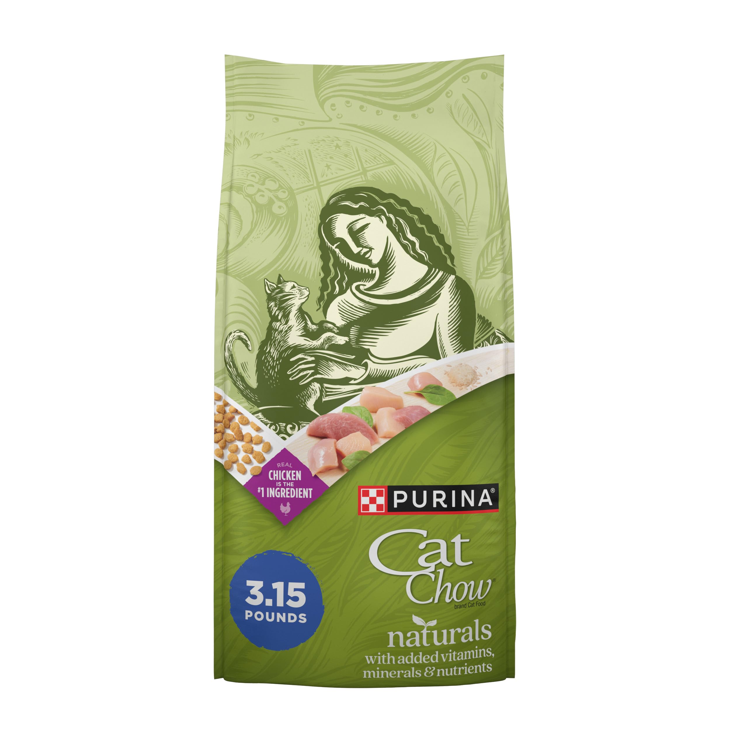 Purina Cat Chow Naturals Indoor croquetas: sabor atractivo para interiores.