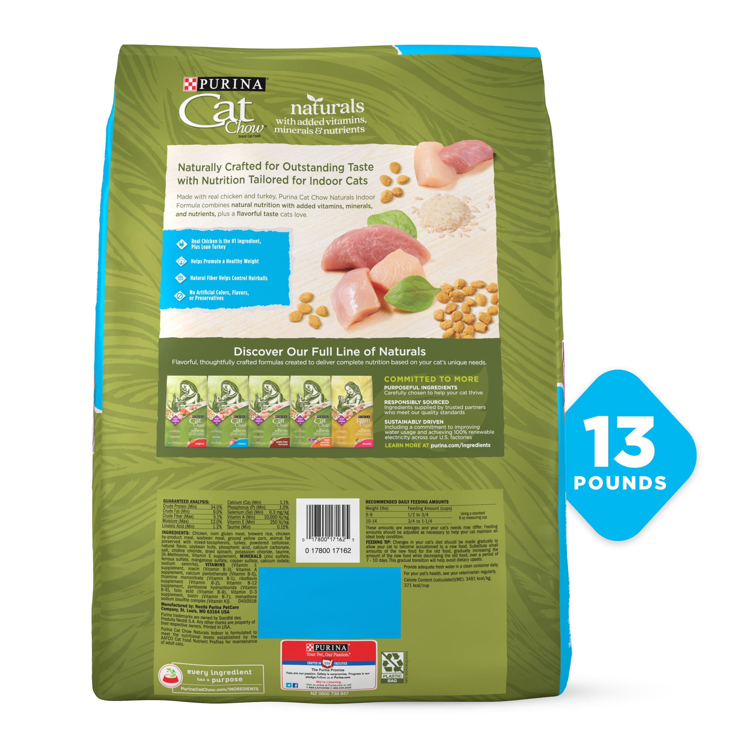 Purina Cat Chow Naturals Indoor, dieta para gatos de interiores.
