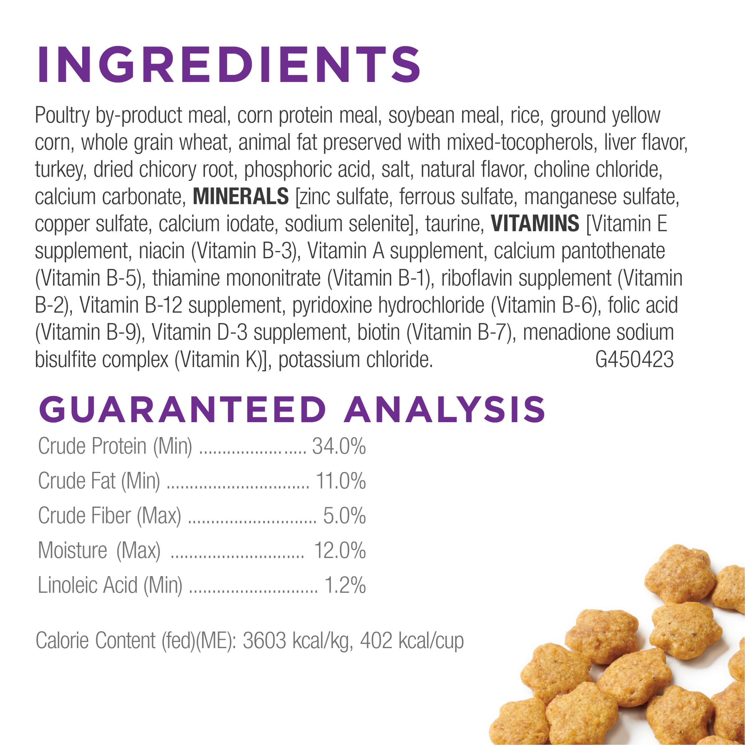 Purina Cat Chow pavo de granja en croquetas sabrosas