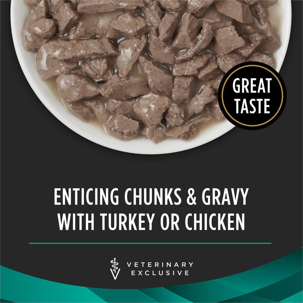 Purina Dietas Veterinarias gastroenterico gato pavo salsa enlatado, apoyo digestivo.