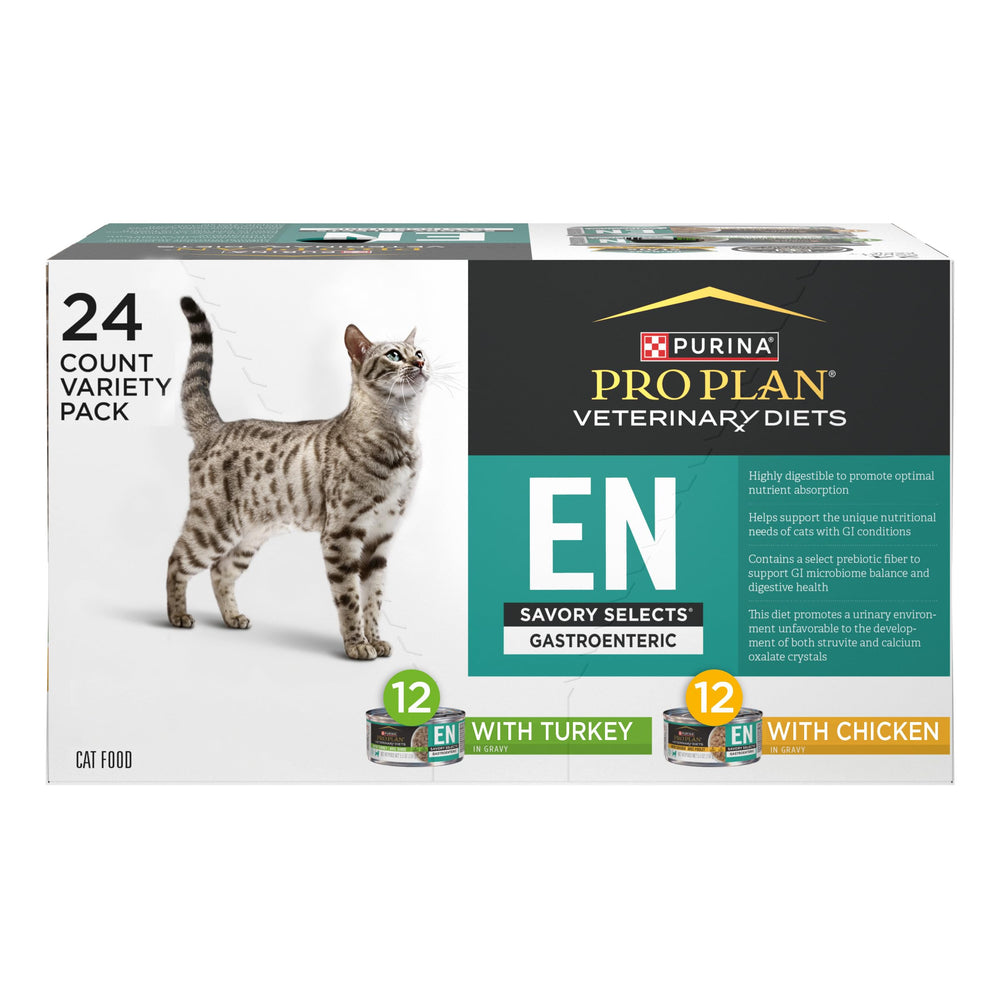 Purina Dietas Veterinarias gastroenterico gato pollo salsa enlatado, apoyo digestivo.