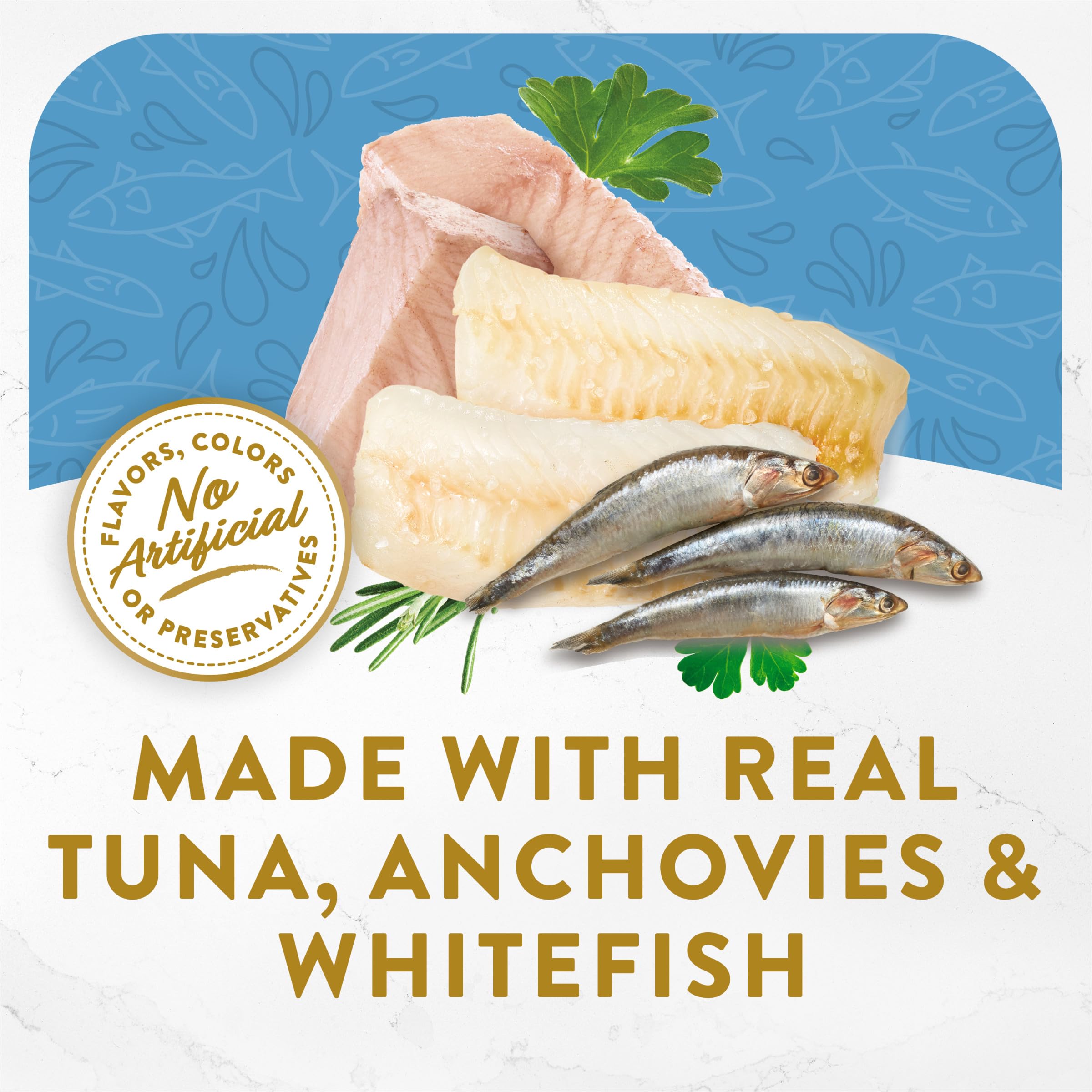 Purina Fancy Feast Broth Topper Clasico Pescado Blanco: complemento sabroso para la dieta.