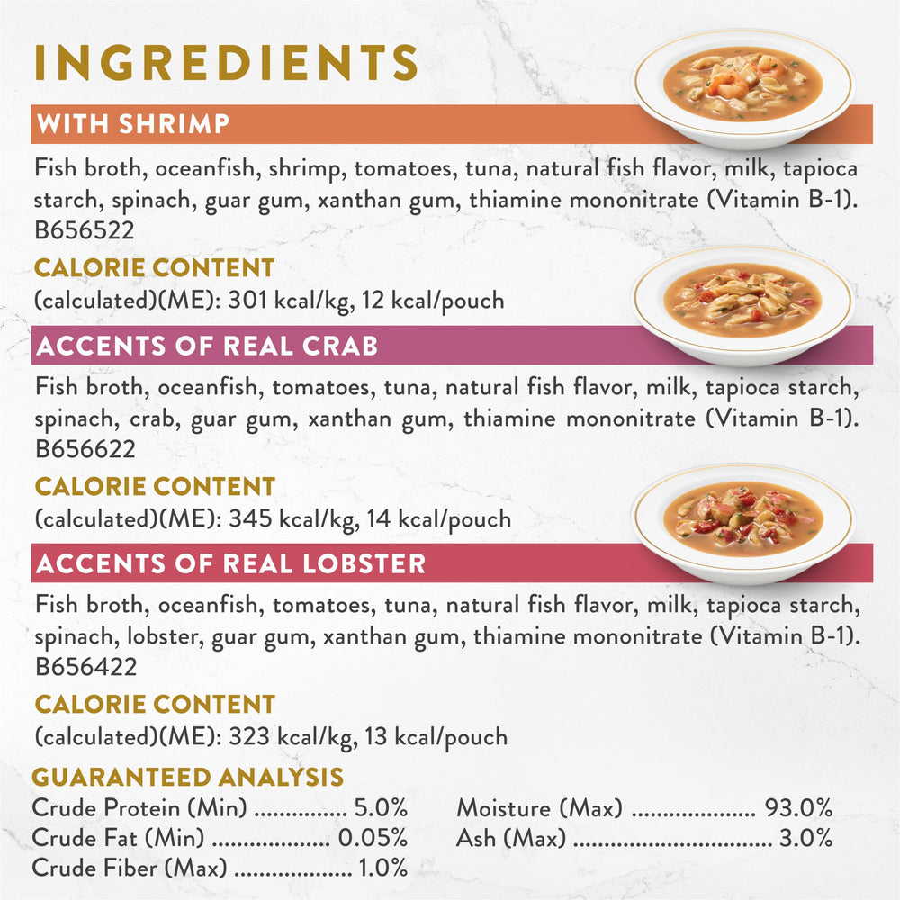 Purina Fancy Feast: acentos de langosta real en bisque, experiencia sabrosa